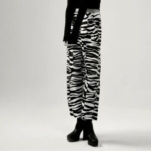 ZARA Limited Edition Studio Collection Zebra Print Pants